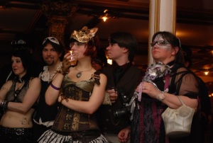 Guests to the ball in their finest Steampunk attire. Photo by Paul F. P. Pogue of Stargrave Luminography.